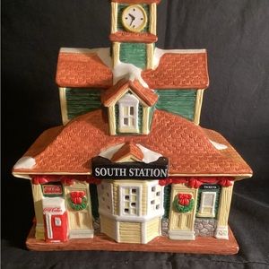 Coco-Cola Company Christmas Town Square and Village. South Station